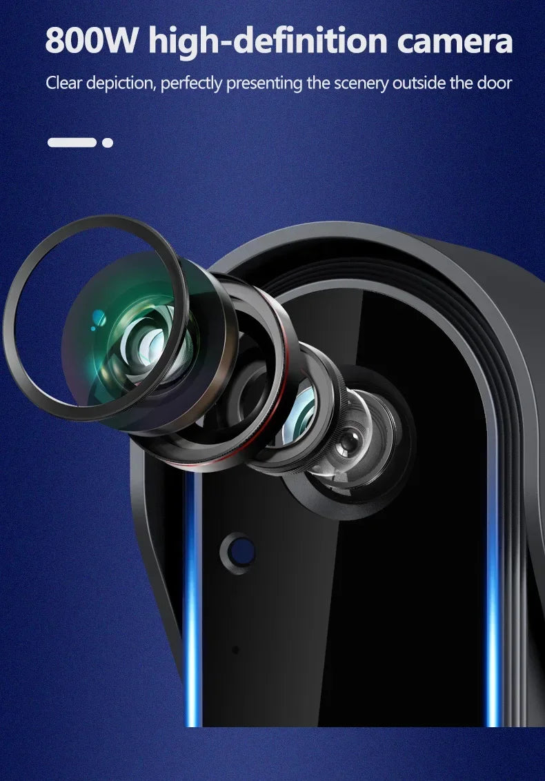 Waterproof Smart 2.4G Wireless Doorbells Video Intercom Camera Inteligente Night Vision 4.3inch Screen For Security Home
