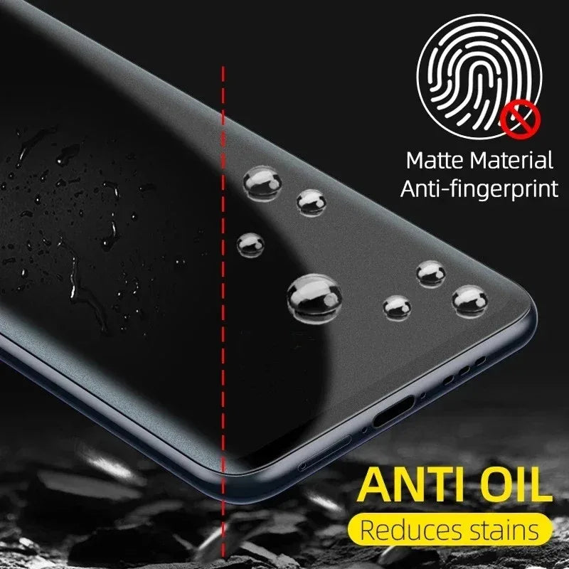 Matte Hydrogel Screen Protector for Samsung Galaxy - 4 Pack Bundle Tidesmit