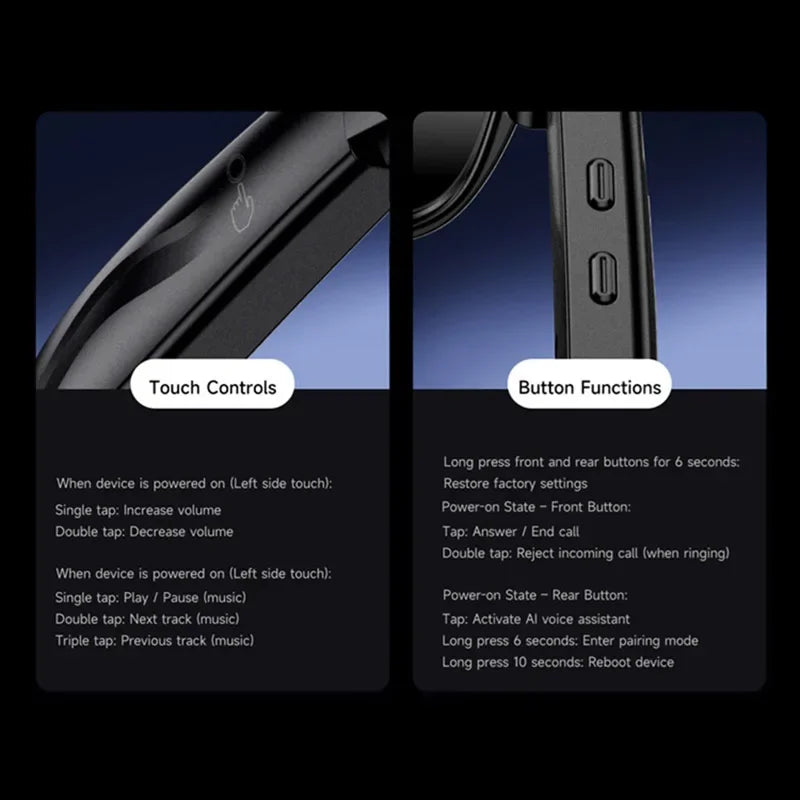 AI Smart Glasses with 100MP Camera & Spatial Audio - Tidesmit Tech Tidesmit