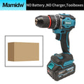 Mamidw Brushless Lithium Electric Drill 1850RPM High Speed Cordless Power Drill for Metal Wood Drilling Furniture Screw Fastening
