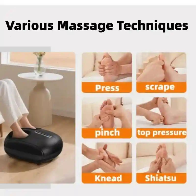 Electric Foot Massager with Heat and Airbag Kneading - Tidesmit Massage Roller Tidesmit