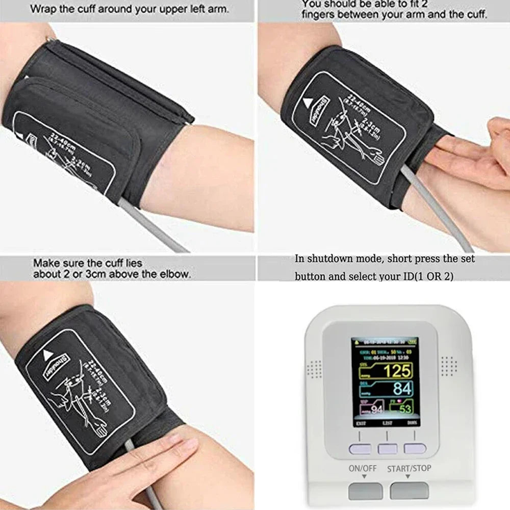 CONTEC08A Digital Blood Pressure Monitor Pediatric NIBP Software Sphygmomanometer Choosable Neonate Cuff OR SpO2 Probe