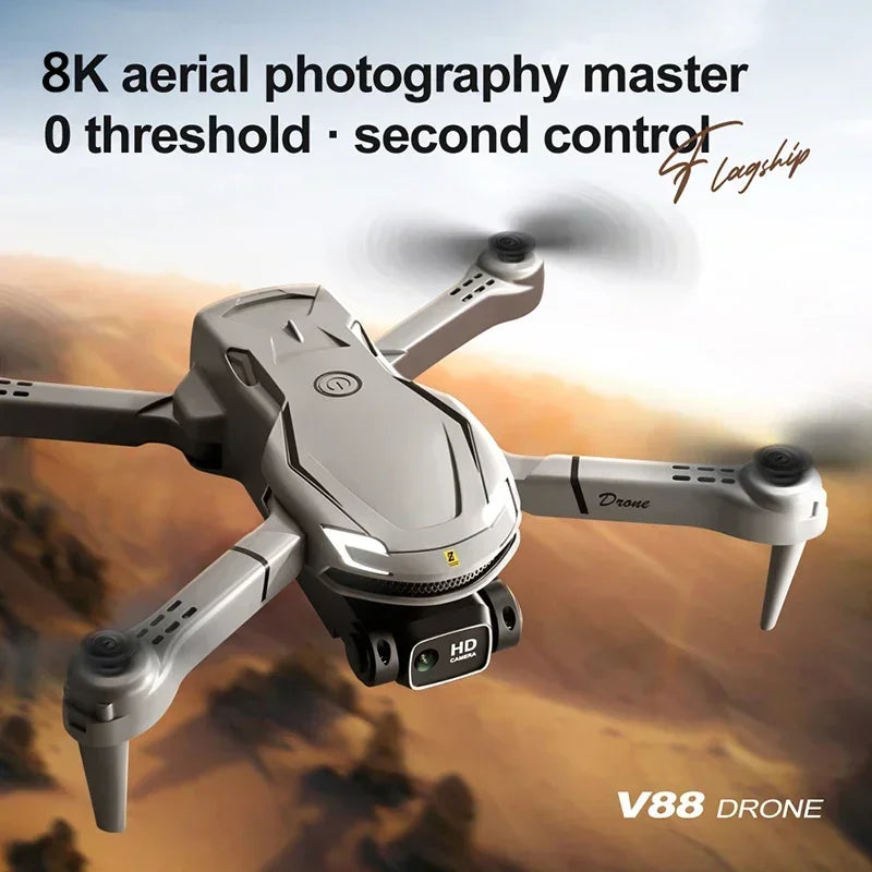 Tidesmit Camera Drone with Obstacle Avoidance - Foldable GPS Quadcopter Tidesmit