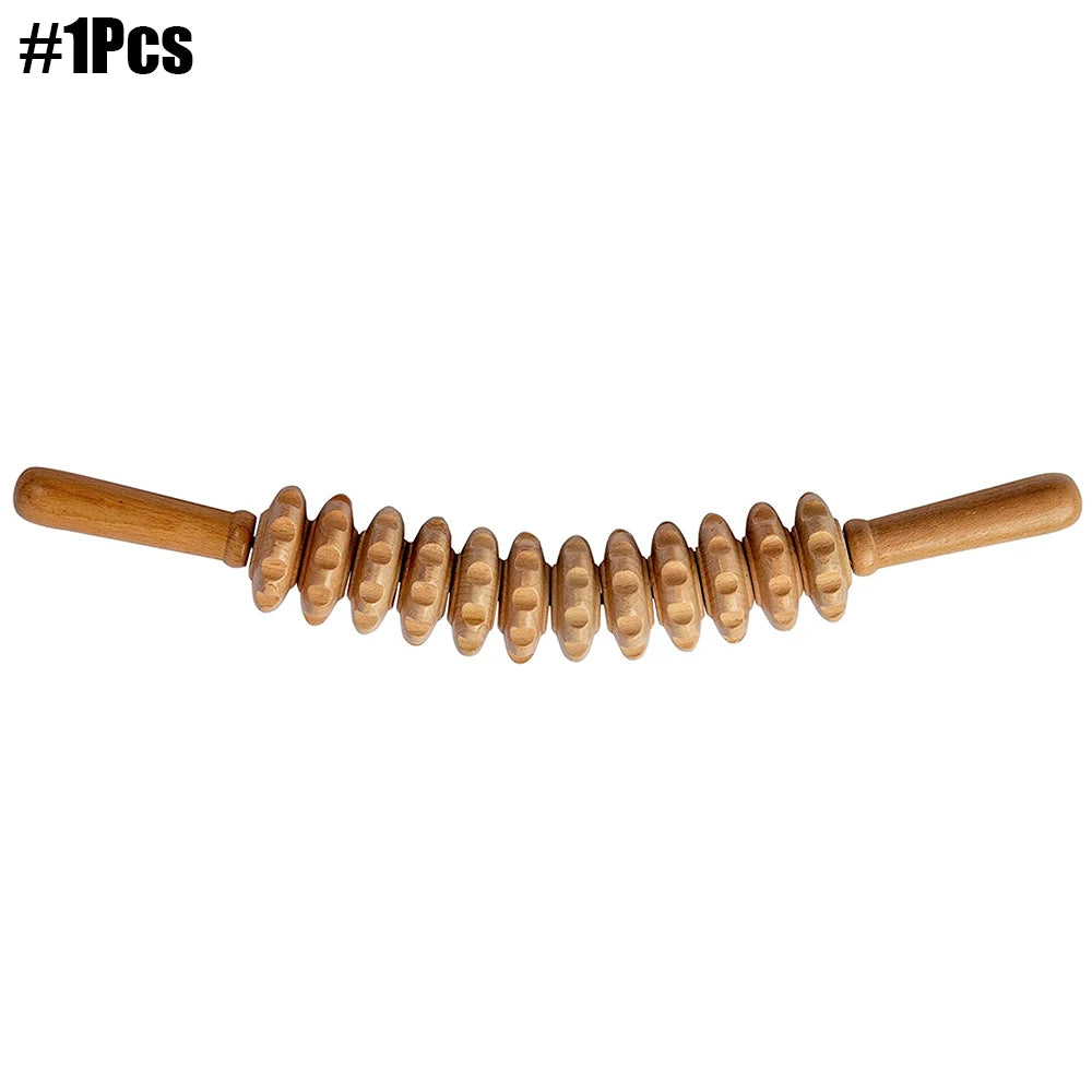 Wood Therapy Massage Tools for Body Contouring | 6 Piece Kit Relaxation Treatment 1Pcs Tidesmit