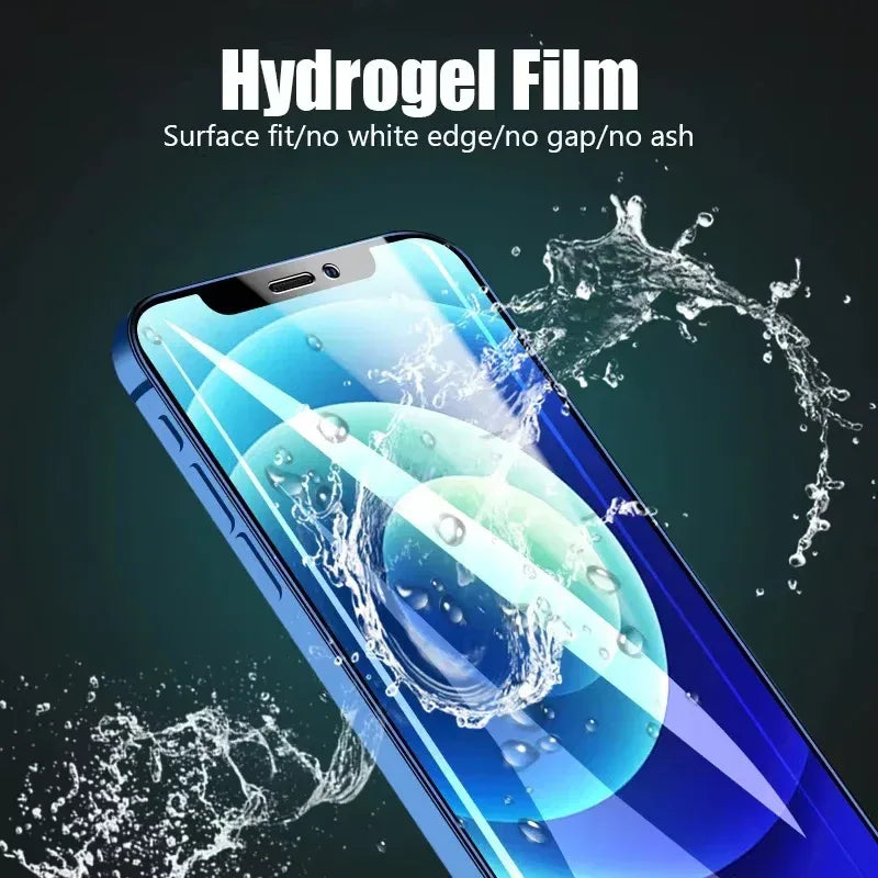 iPhone Screen Protector Hydrogel Film 3 Pack - Case Friendly Protection Tidesmit