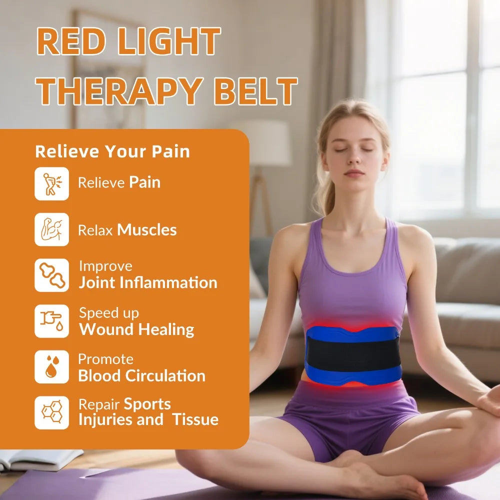 Red Light Therapy Pad for Shoulder Pain Relief 660nm - EU Wellness Back Massage Instrument Tidesmit