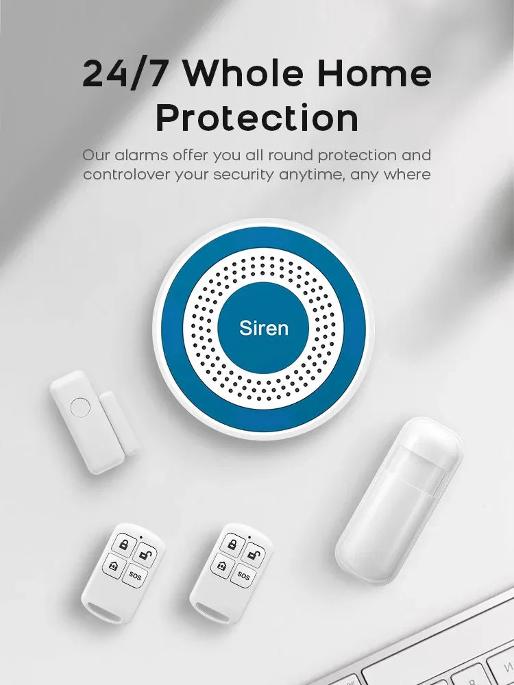 WiFi Home Alarm System with Alexa Voice Control and App Automation Tidesmit