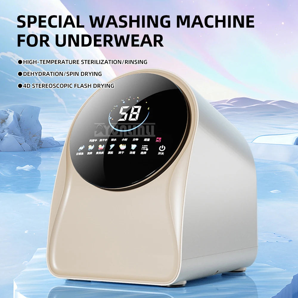 Tidesmit automatic mini underwear washer featuring wall mounted design for efficient laundry and drying in small homes