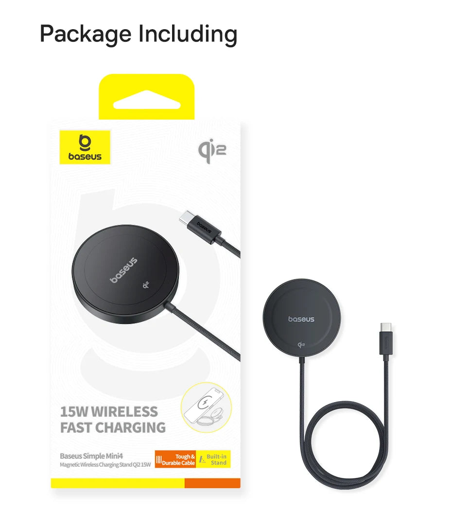 Magnetic Wireless Charger for iPhone 16/15 with Adjustable Stand Tidesmit