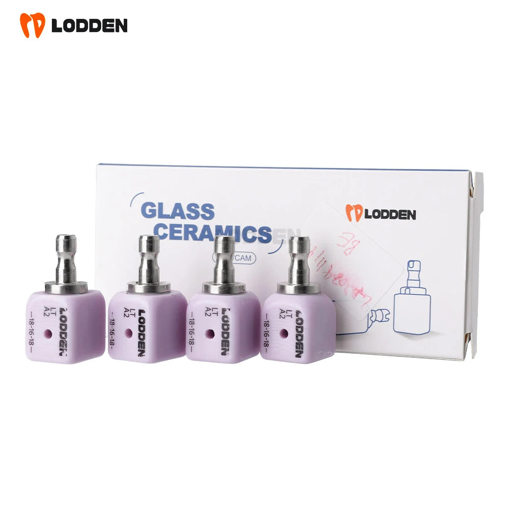 Lodden A16 Lithium Disilicate with Hole Glass Ceramic Block CAD CAM Dental Lab Material For Veneer Restoration