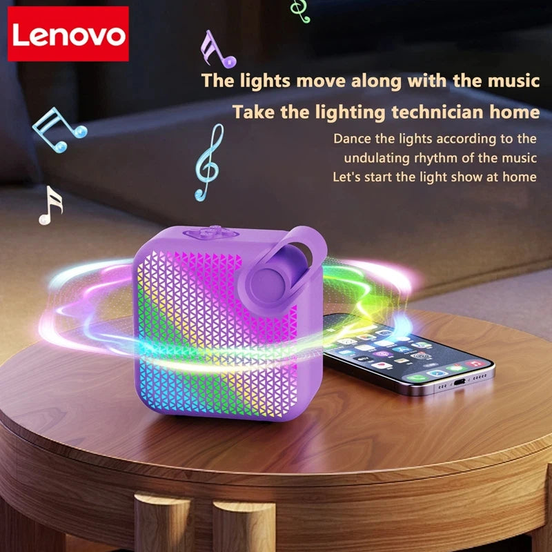 Lenovo Bluetooth Speaker HIFI Speakers Soundbar Portable Bluetooth5.0 Wireless Soundbar 500mAh Battery For Outdoor Indoor Sports