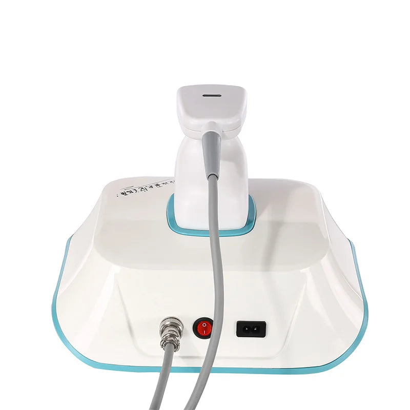 Portable 576 points Liposonic slimming machine for fat reduction and body tightening with applicator and power cord.