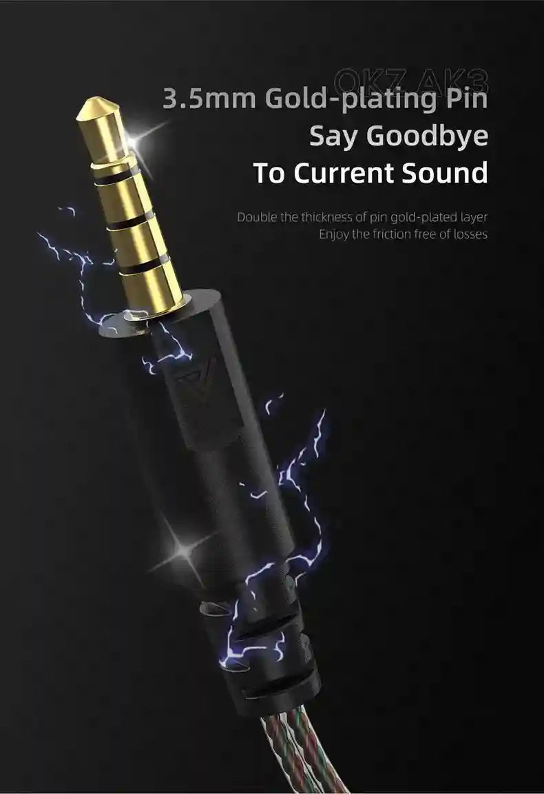 Wired Earbuds with Microphone - Noise Cancelling Bass Headset Tidesmit