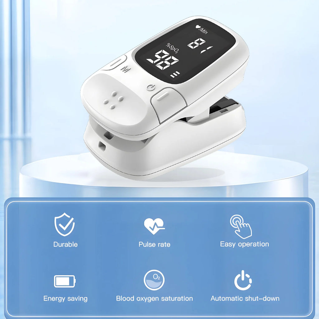 Portable Finger Pulse Oximeter Medical Mini Blood Oxygen Saturation Heart Rate Health Care Digital Oximeter for Home Adult Child