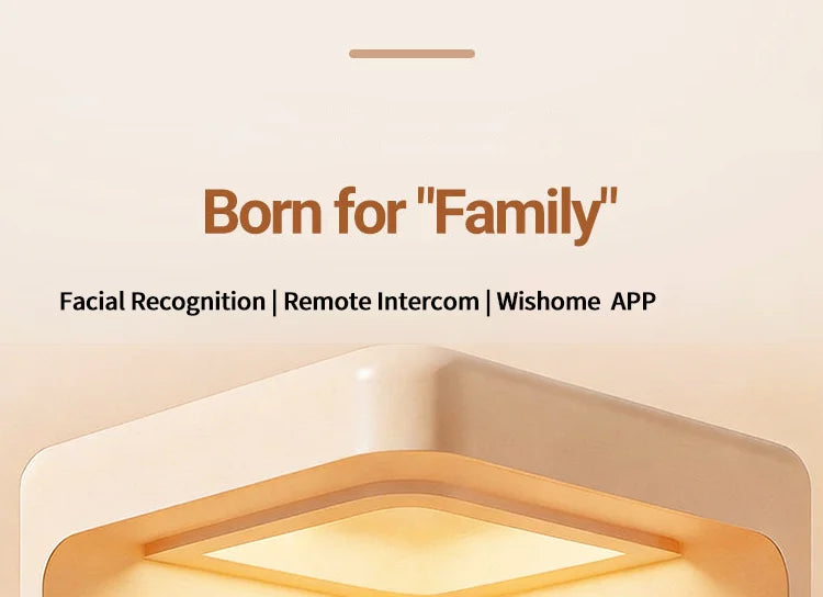 Wishome APP 3D Face Recognition Smart Lock with Camera, Video Call, and Voice Intercom Functions
