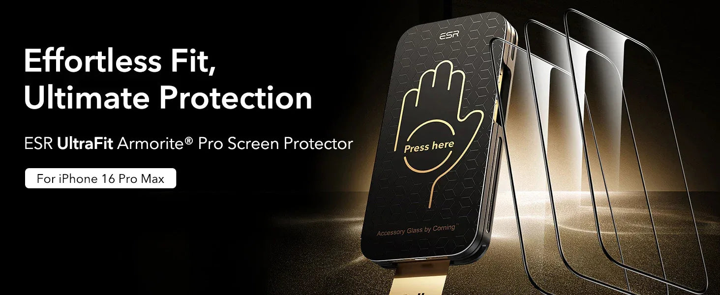 iPhone 17 Pro Max Screen Protector | 9H Hardness Tempered Glass 3-Pack Tidesmit