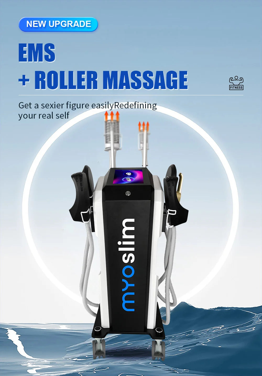 Body Sculpting Machine: 6500W RF Muscle Stimulator & Massager Body Shaping Massage Equipment Tidesmit