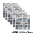 Self-Adhesive Marble Wall Tiles - Waterproof Stickers for Kitchen Backsplashes, Bathrooms, Living Rooms, Easy to Install and Rem