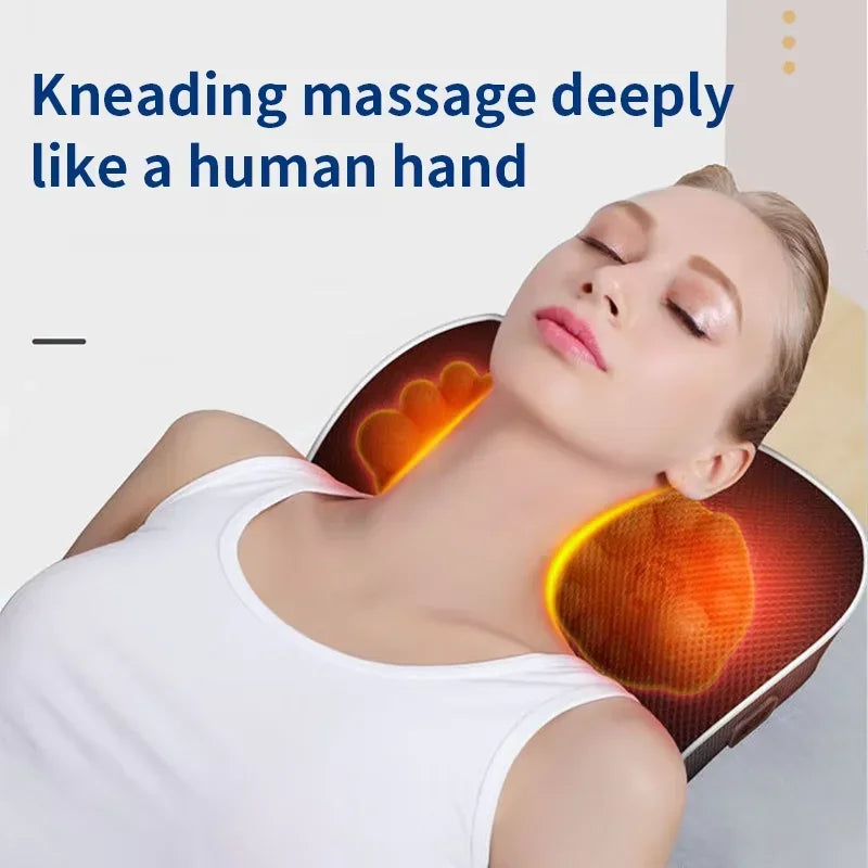 Electric Neck Massager with Heat Therapy & Vibration | Tidesmit Relaxation Treatment Tidesmit