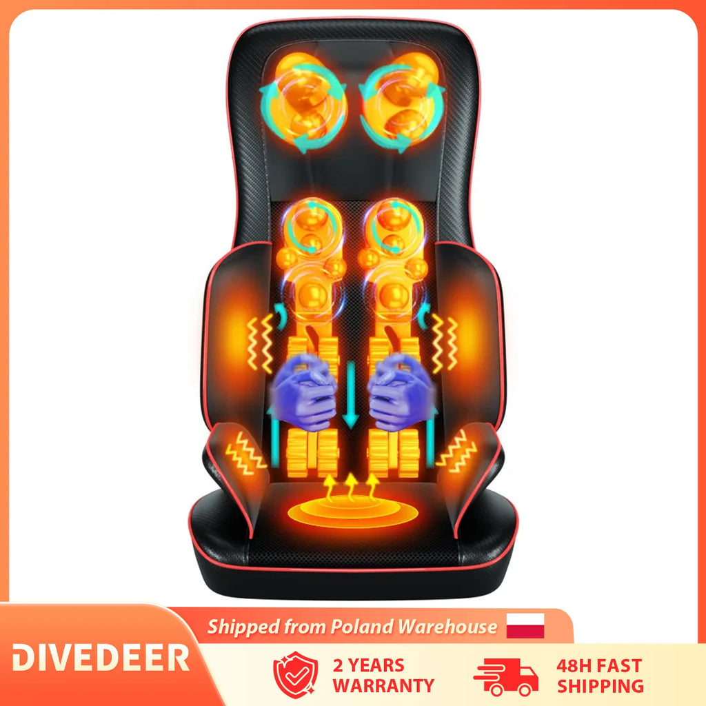 Electric Massage Pillow for Muscle Relief with Heat Therapy - QWW728 Massage Chairs Tidesmit