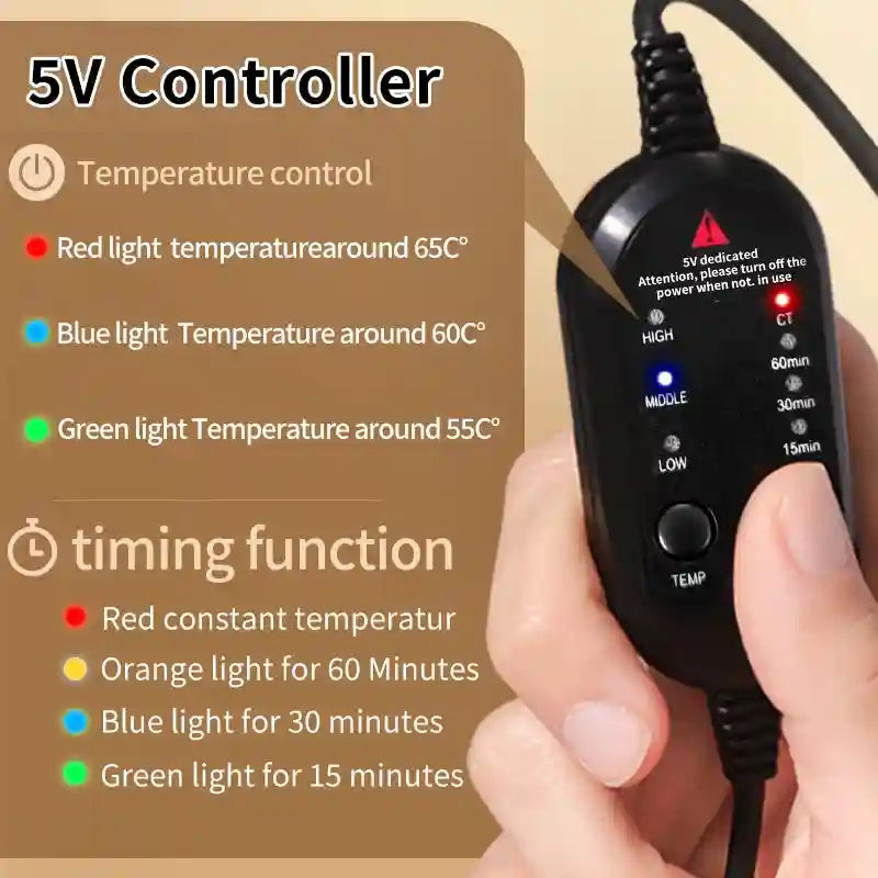 Electric Nasal Heating Pad & Vibration Massager for Sinus Comfort Massage Cushion Tidesmit
