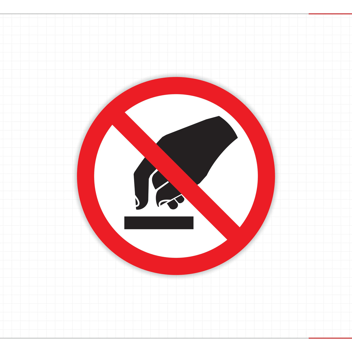 Warning Hot Surface Safety Decal Wear Protective Gloves ANSI ISO Compliant - Angle/Detail 11