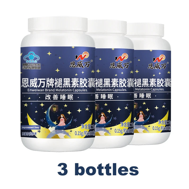 Melatonin Capsules, Deep Sleep & Brain Cognition, Extra Strength Liposomal Melatonin with Vitamin B6,double effect quality sleep