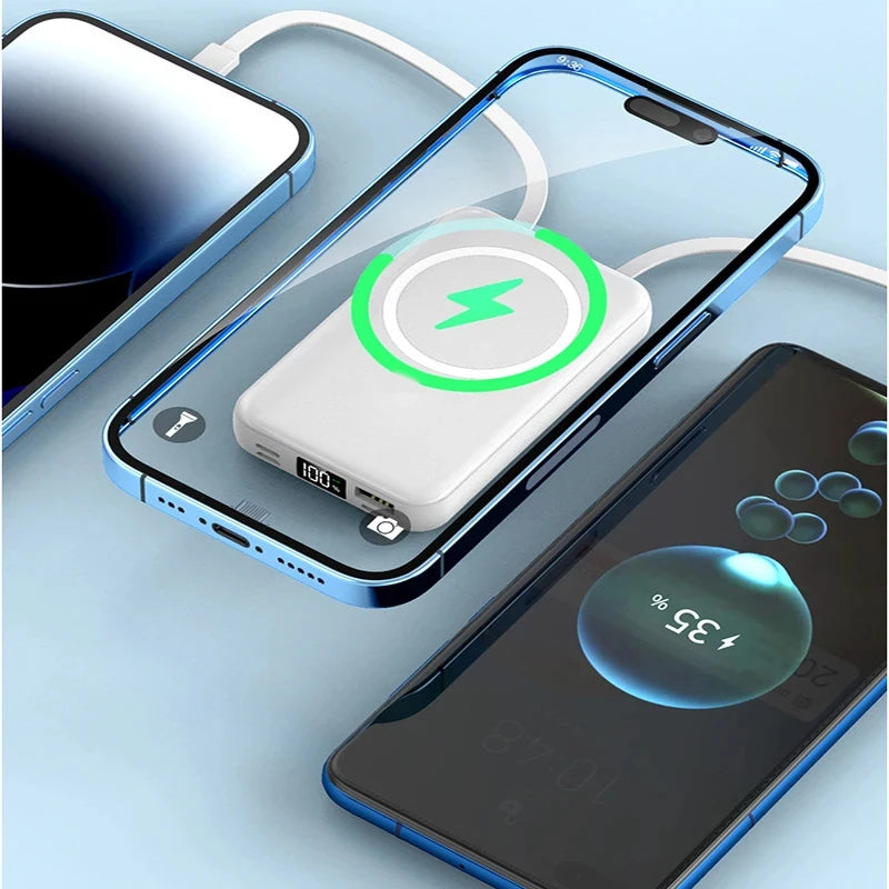 Magnetic Wireless Power Bank 10000mAh PD Fast Charger - Tidesmit Tidesmit