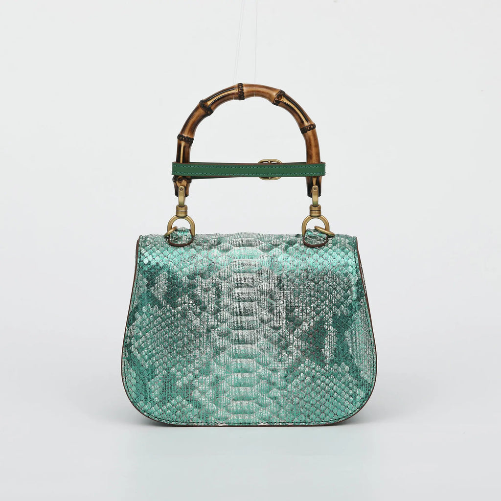 New Fashionable Women's Handbag Hand-held Bamboo Versatile Crossbody Bags Female Genuine Leather Handbags Woman Bags Top-handles