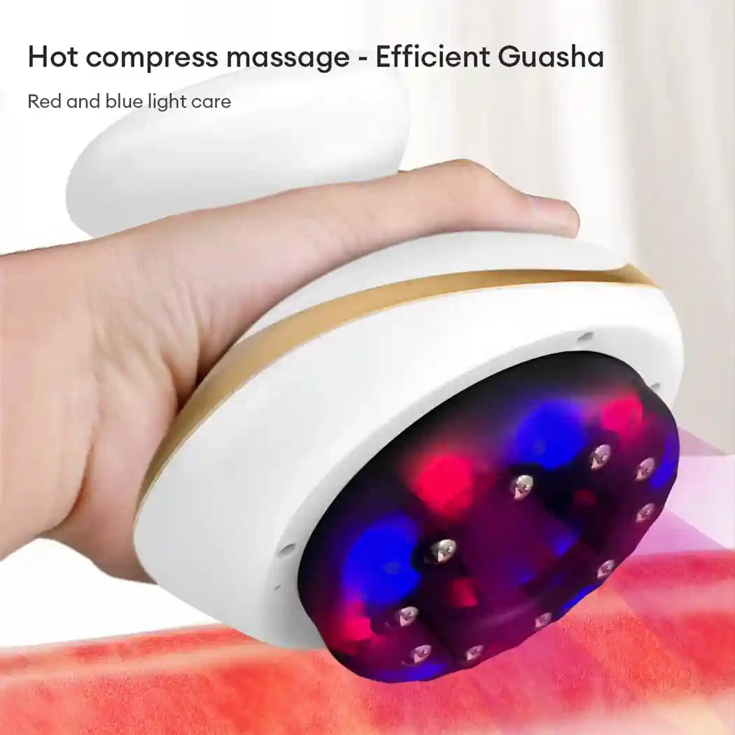 Tidesmit Electric EMS Cupping Massager with Heat Therapy - White Massage Roller Tidesmit