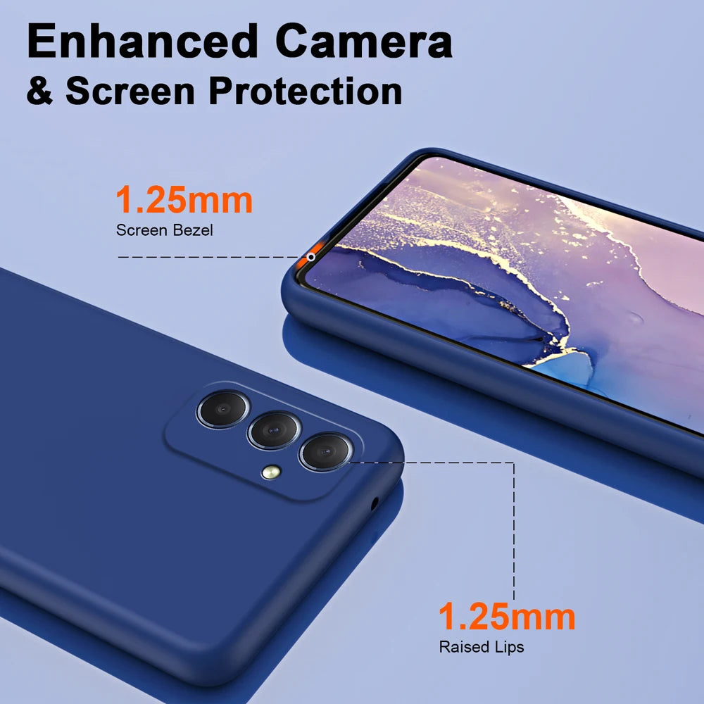 Samsung Galaxy A55 Silicone Case - Slim Shock-Absorbing Cover Tidesmit