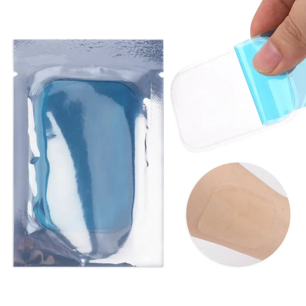 EMS Neck Massager Replacement Gel Pads - Conductive Adhesive Set Body Shaping Massage Equipment Tidesmit