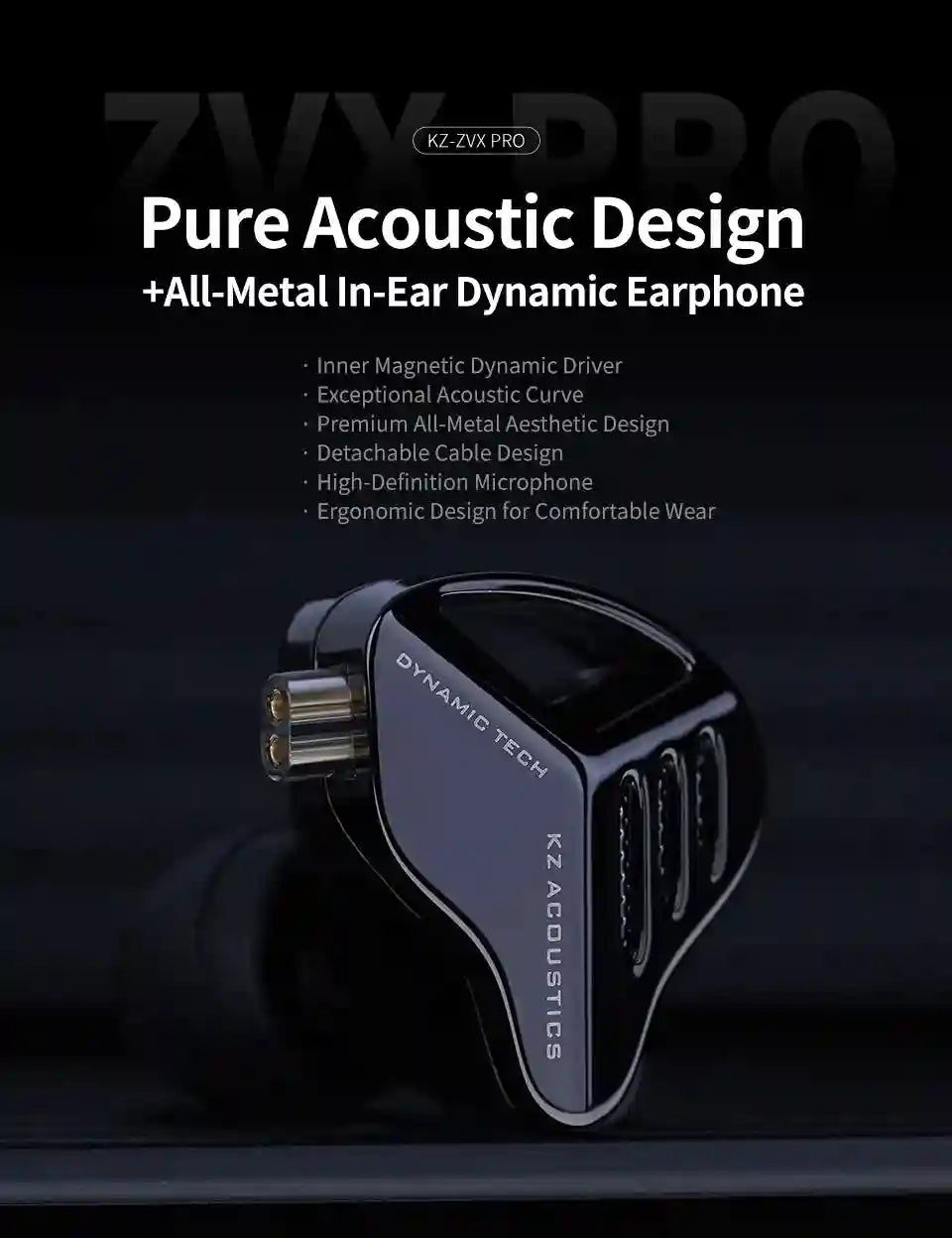 In Ear Monitor Headphones – Metal HiFi Bass Earbuds with Mic Tidesmit
