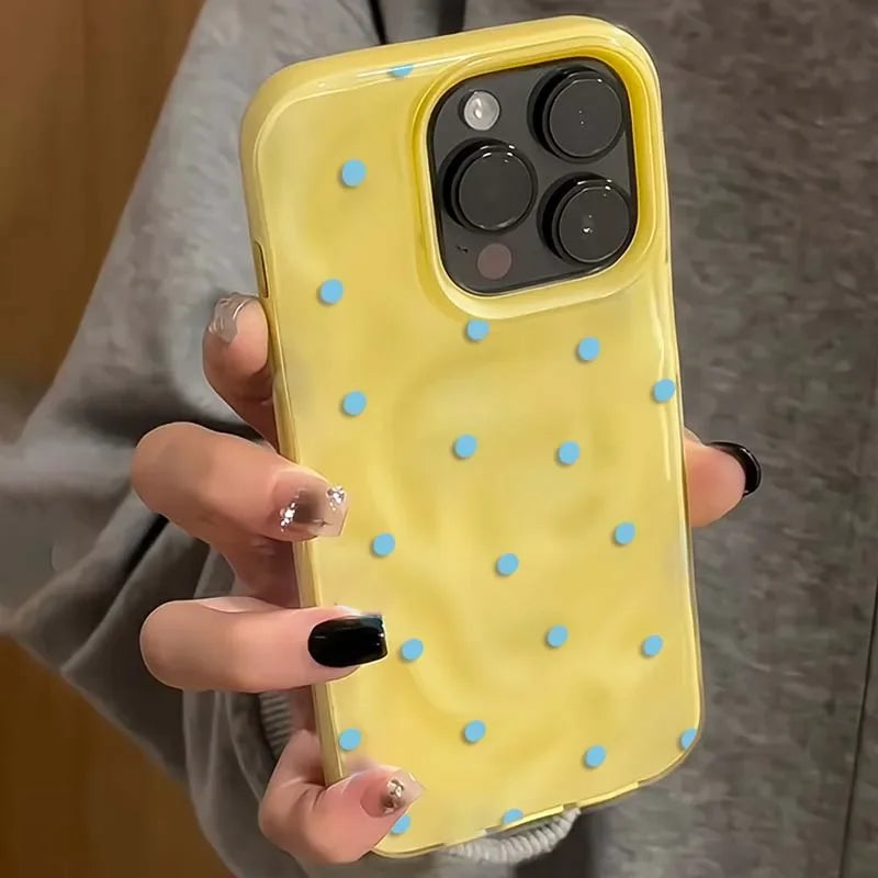 Polka Dot Shockproof Phone Case for iPhone - Slim Military-Grade Protection Tidesmit