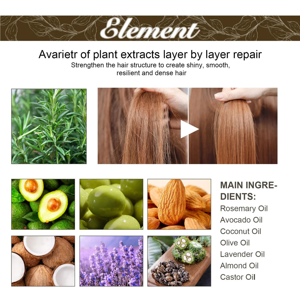 Tidesmit hair growth essential oil with natural plant extracts for scalp repair and anti-hair loss treatment.