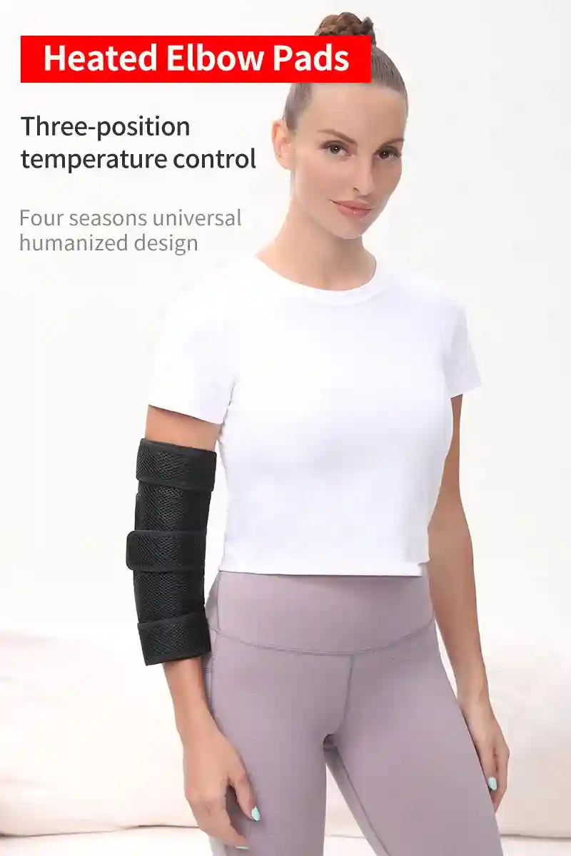 Heated Elbow Brace Wrap: Adjustable Compression Sleeve for Joint Relief Relaxation Treatment Tidesmit