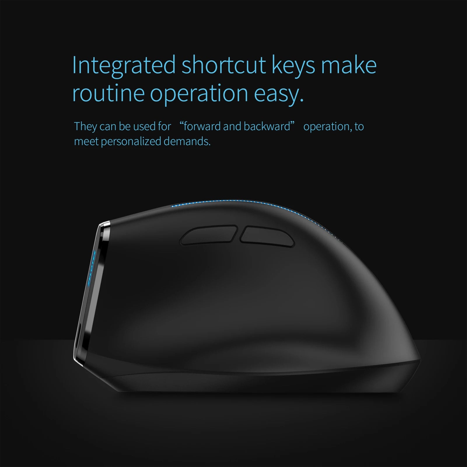ZELOTES F-36A 2.4G Wireless Mouse Charging Blu-ray 6-button Optical mouse 3 level DPI black mouse