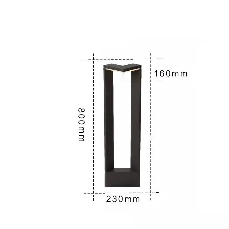 New LED Lawn Light Outdoor Waterproof IP65 110V 220V 230V Street Lamp For Garden Path Landscape Park Villa Courtyard Lighting