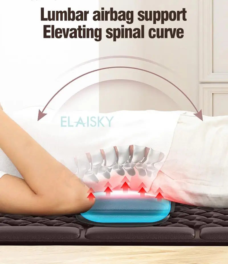 Electric Massage Mattress with Heat Therapy for Full Body Relief Massage Chairs Tidesmit