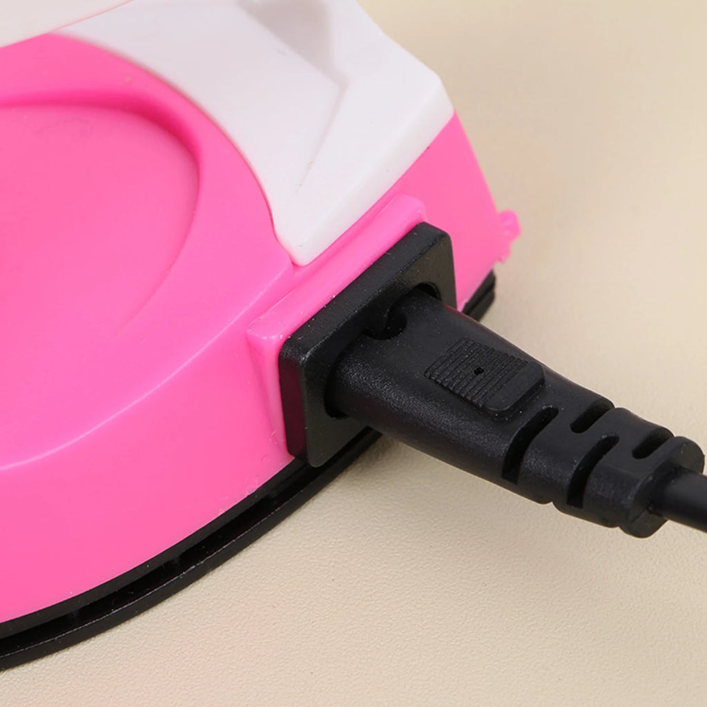 Tidesmit mini handheld garment iron with US plug showing non-stick soleplate feature for DIY arts and crafts