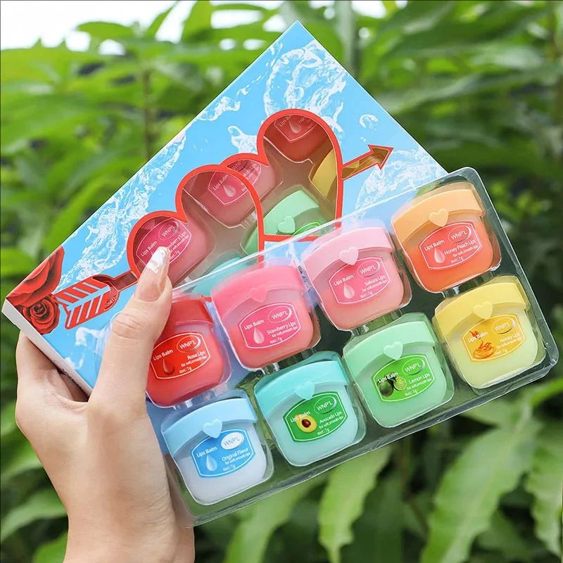 Moisturizing Lip Balm Set - 8 Piece Plant-Based Lip Care Kit Lip Care 8pcs kit Tidesmit