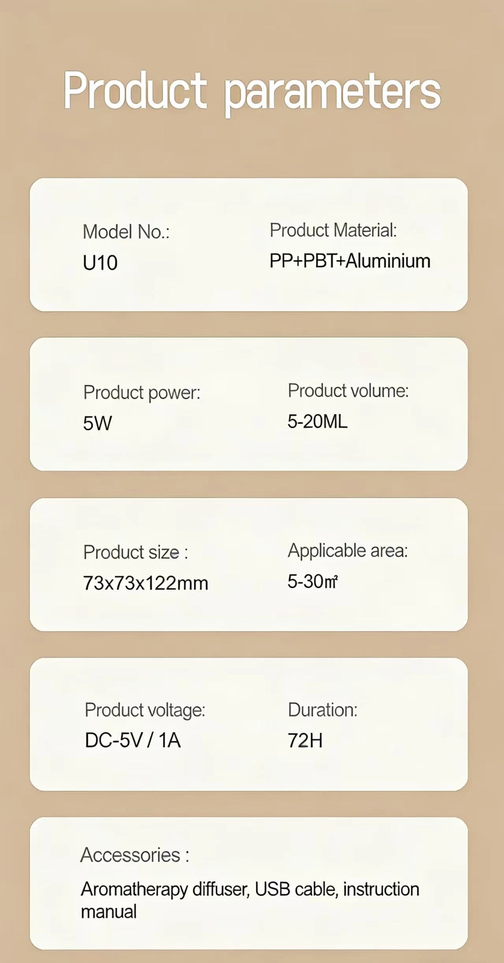 Car Diffuser Car Air Fresheners Room Fragrance Diffuser HD Digital Display Portable Waterless Diffuser For Home Office Bedroom