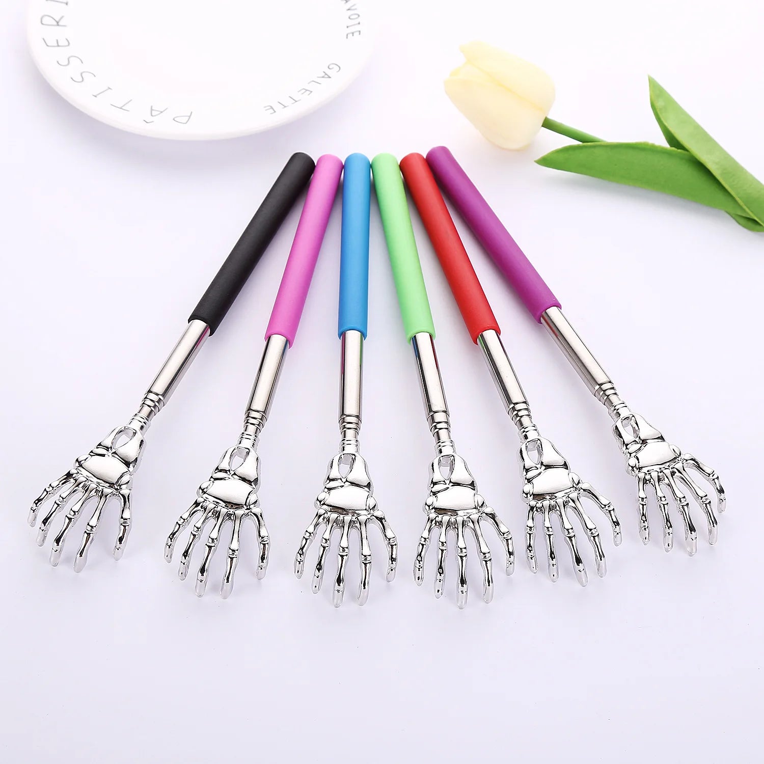 Telescopic Back Scratcher Stainless Steel Extendable 23 Inch - Tidesmit Fascia Gun Tidesmit