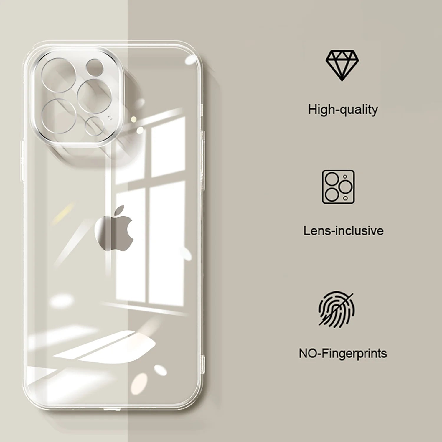 Clear Shockproof iPhone Case: Slim Fit Drop Protection by Tidesmit For iPhone XR Tidesmit