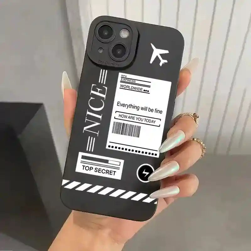 Airplane Route Phone Case | Shock-Absorbing Travel Cover for iPhone 4 Tidesmit