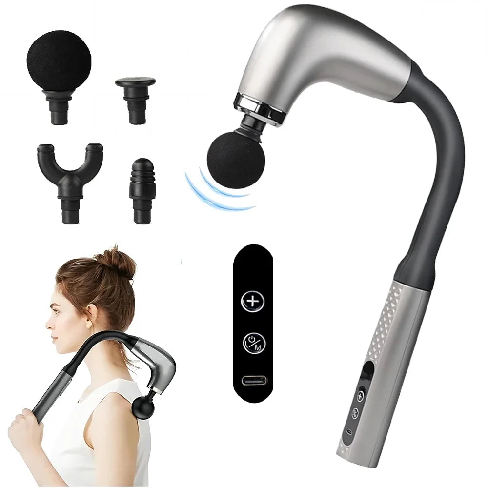 Back Massage Gun with Extended Handle for Targeted Deep Tissue Relief Back Massage Instrument Tidesmit