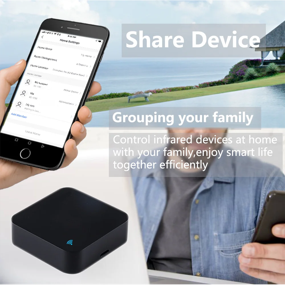 Smart IR Remote Control Hub - S06 Pro WiFi Appliance Controller Tidesmit
