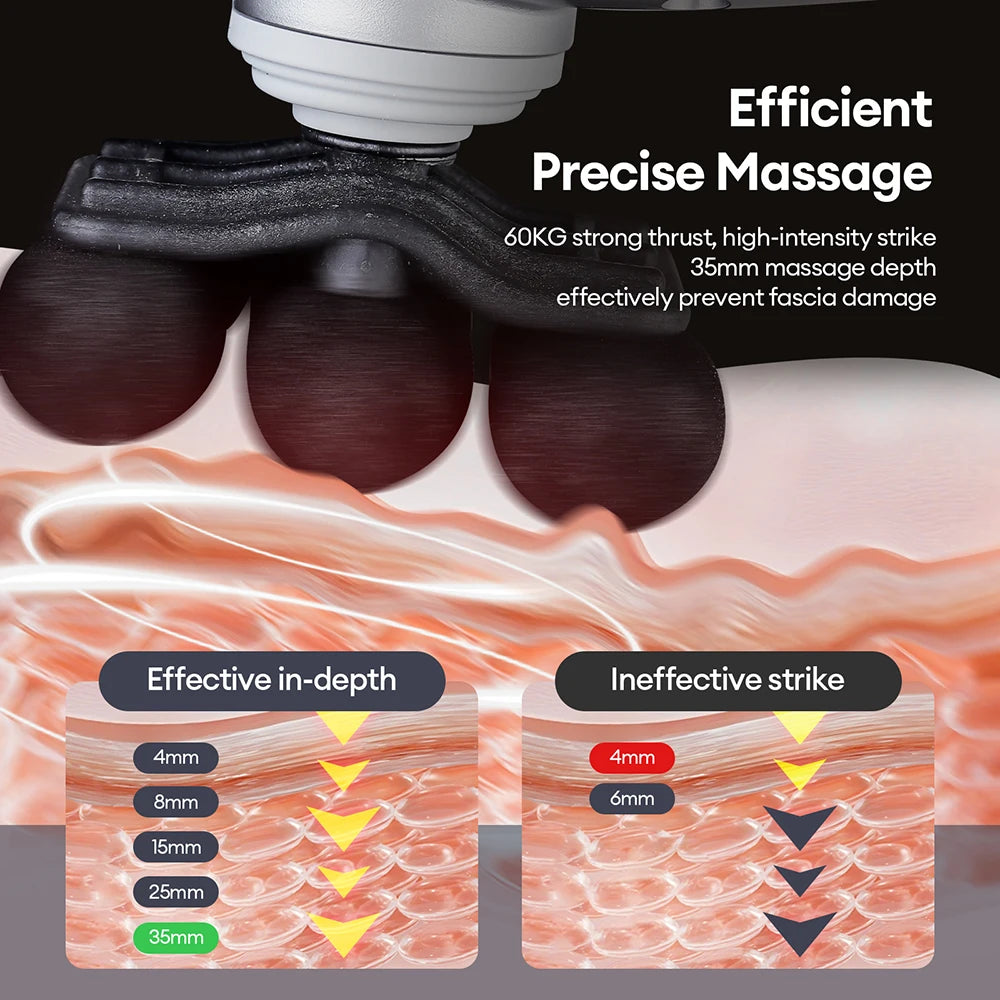 Deep Tissue Massage Gun 30-Head Muscle Relief Device - Tidesmit Body Shaping Massage Equipment Tidesmit