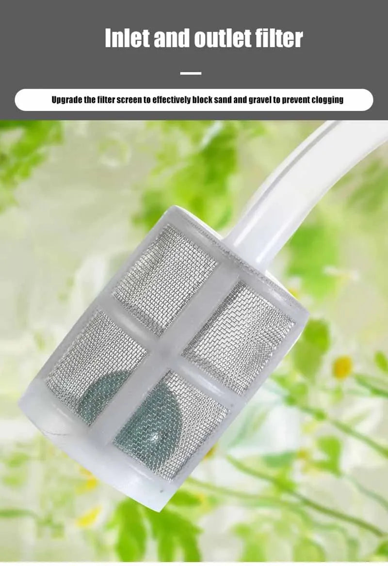 Inlet and outlet filter mesh insert for drip irrigation valve controller