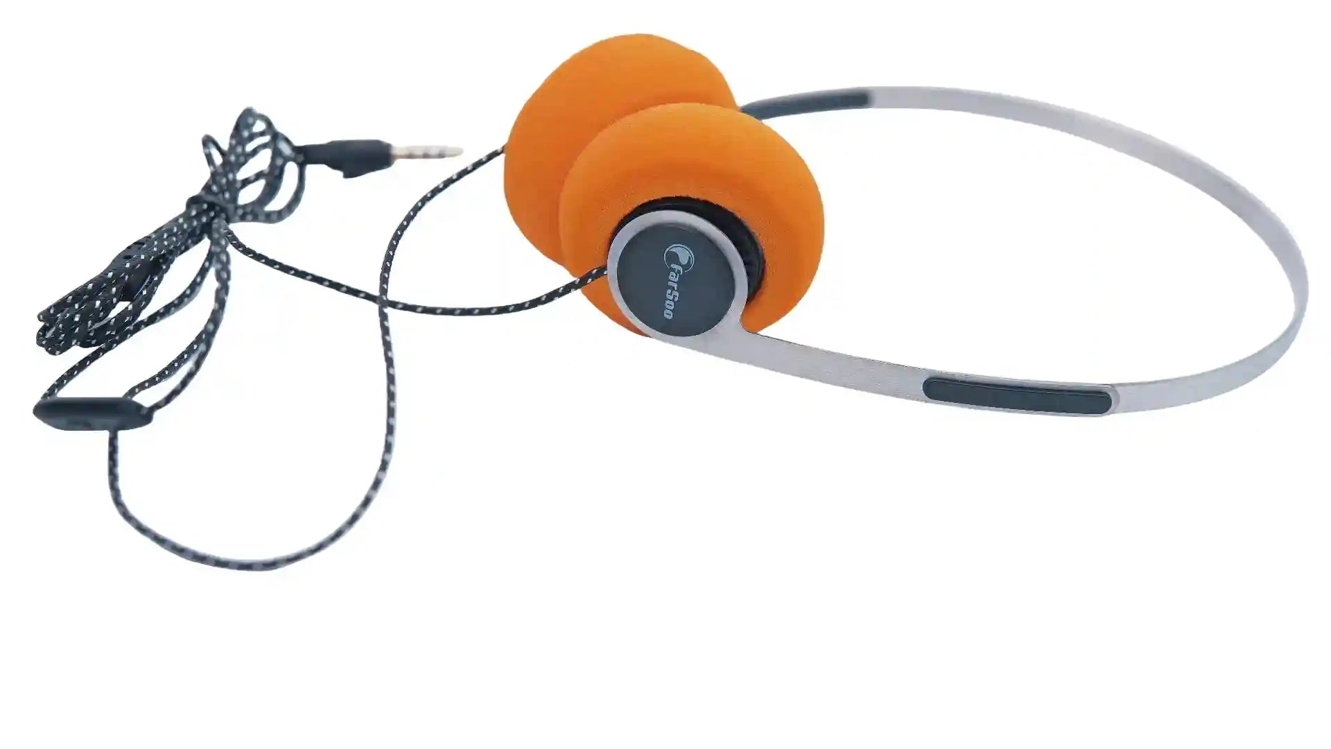 Wired Retro Headphones - Lightweight HiFi Stereo Over Ear Audio 40 Re. w mic silver China Mainland Tidesmit